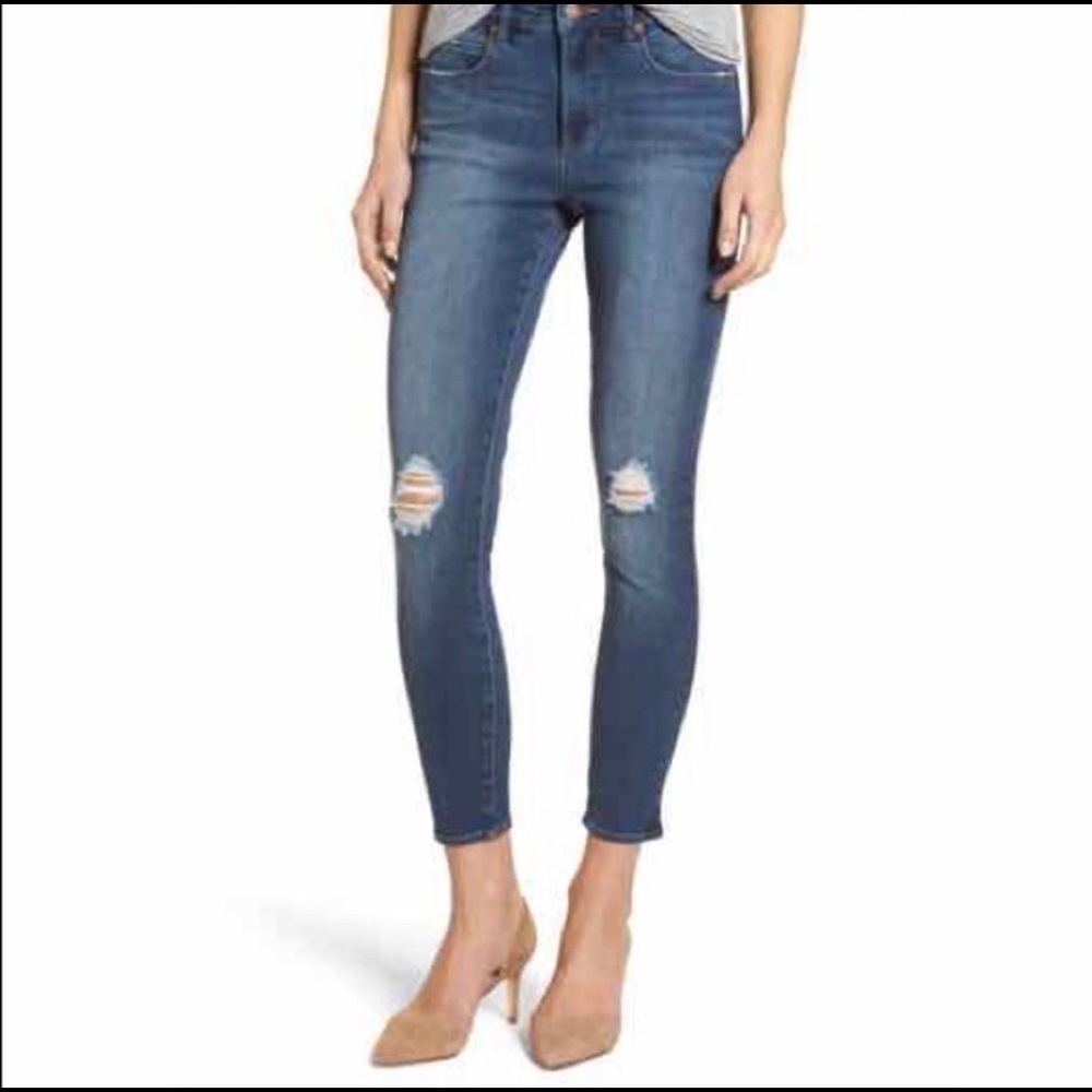 𝅺leith Mid-Rise Skinny Ankle Jeans